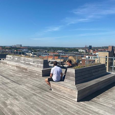 Modern Central Apt With Rooftop, Privat Balcony, & Free Parking,Next To Aarhus Attractions Exterior photo